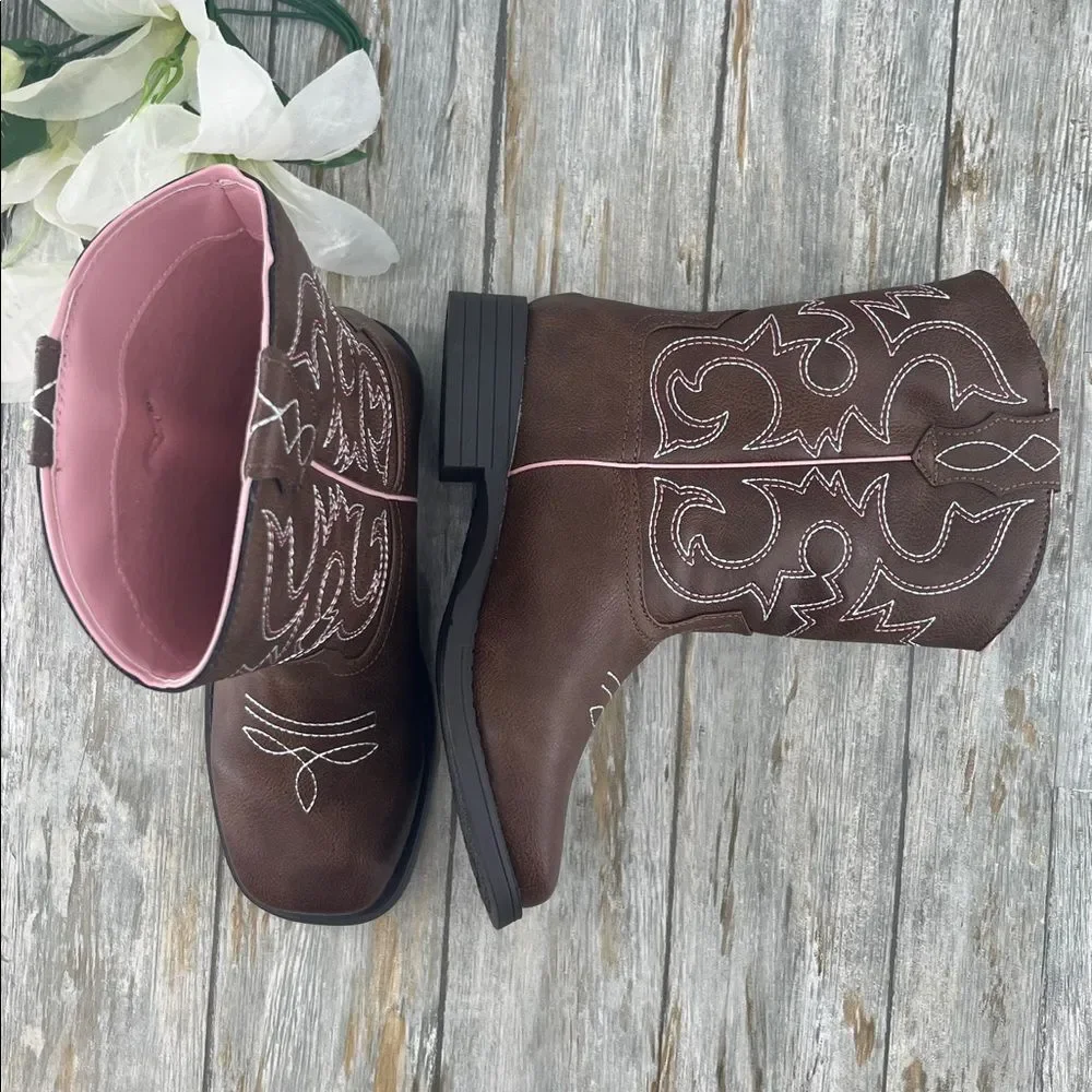Little Girls Western Cowgirl Boots Shoes Size 2